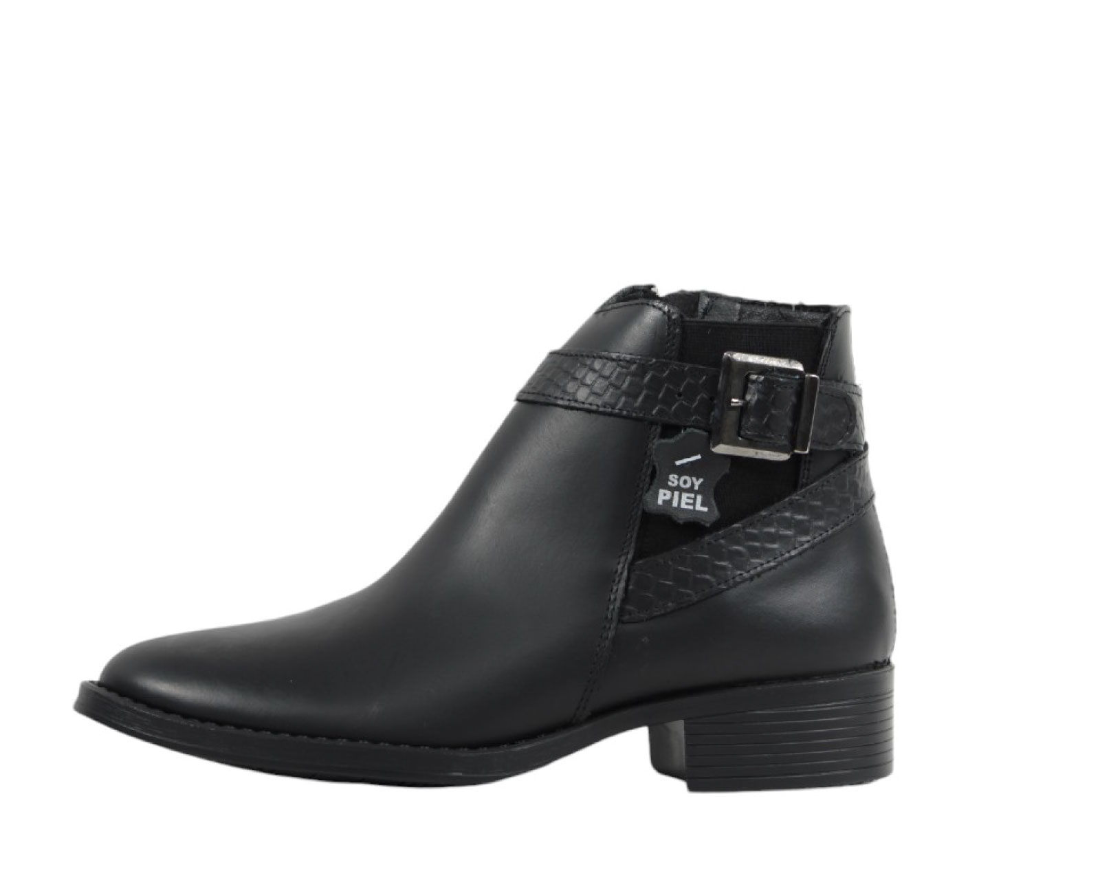 Foto 2 | Botin Mujer Bonita 2308 Negro Comodo Antiderrapante