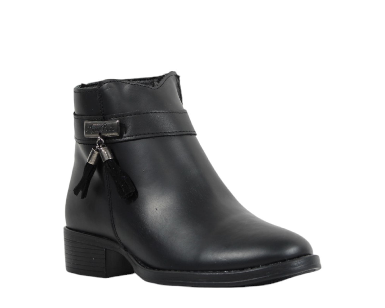 Foto 3 | Botin Mujer Bonita 2308 Negro Comodo Antiderrapante