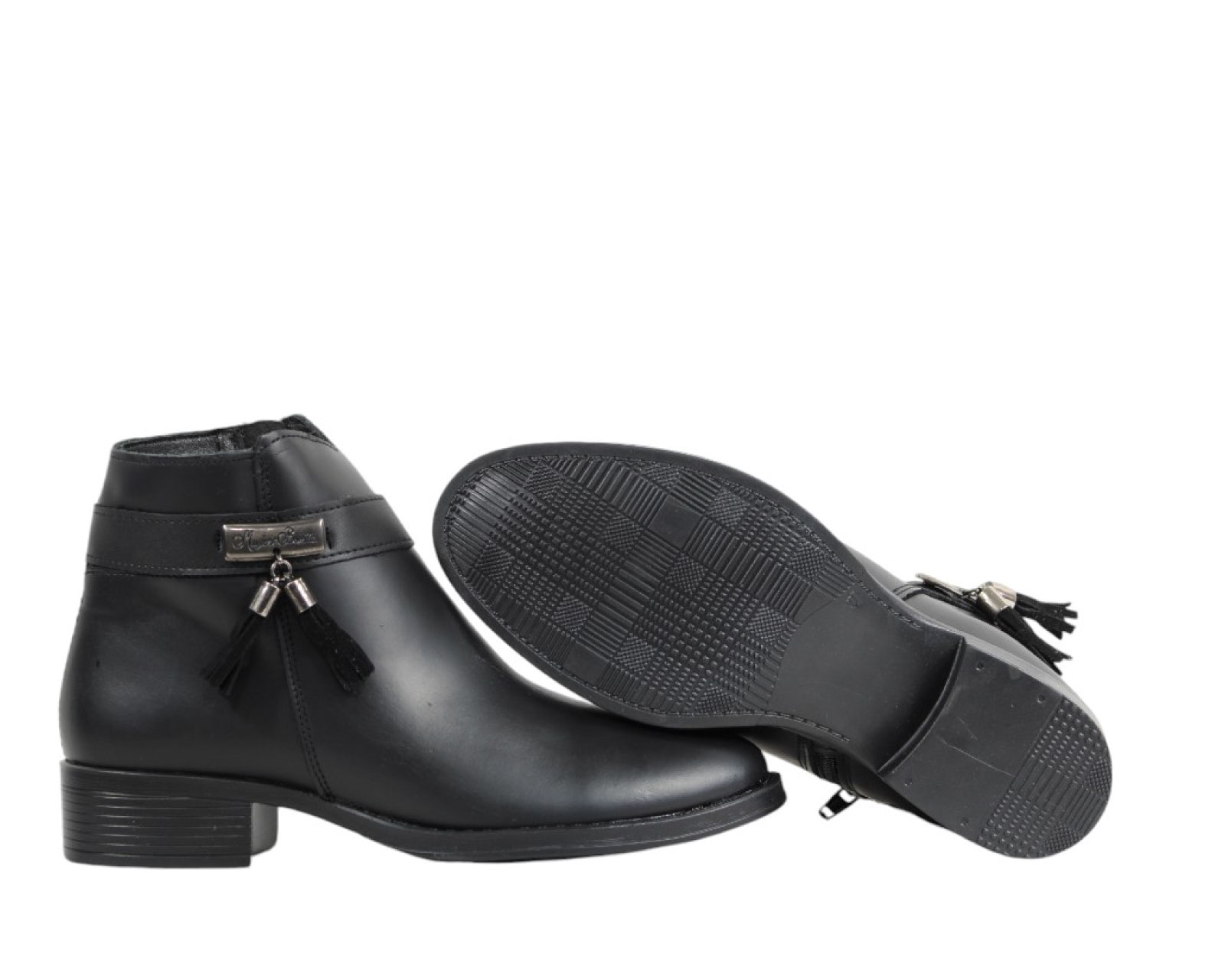 Foto 5 | Botin Mujer Bonita 2308 Negro Comodo Antiderrapante