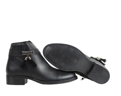 Foto 5 | Botin Mujer Bonita 2308 Negro Comodo Antiderrapante