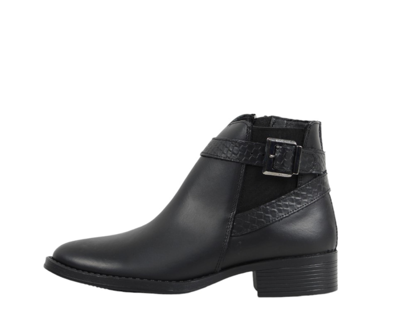 Foto 2 | Botin Mujer Bonita 2302 Negro Comodo Antiderrapante