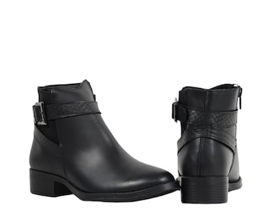 Foto 4 | Botin Mujer Bonita 2302 Negro Comodo Antiderrapante