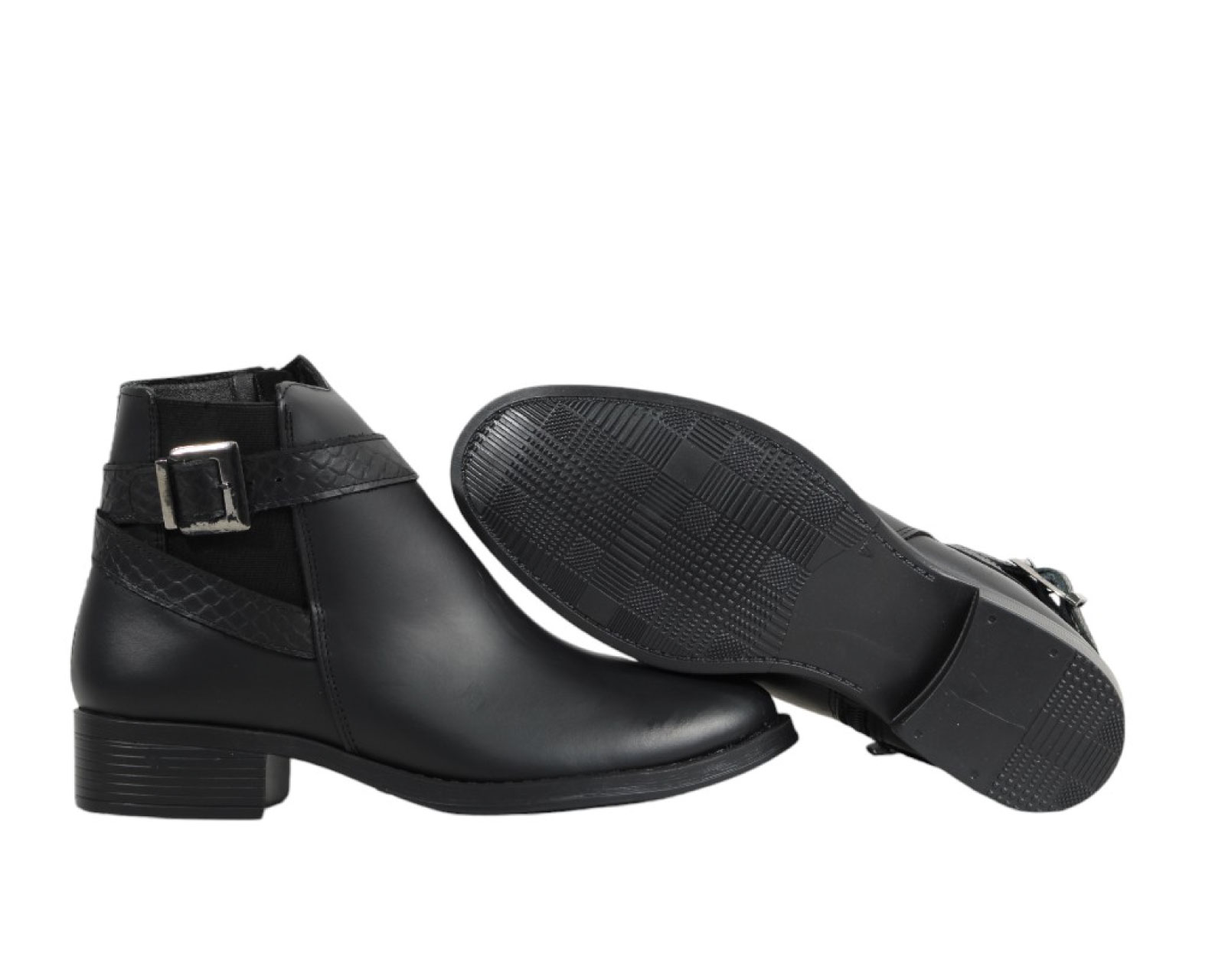 Foto 5 | Botin Mujer Bonita 2302 Negro Comodo Antiderrapante