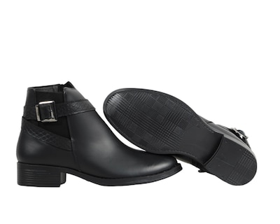Foto 5 | Botin Mujer Bonita 2302 Negro Comodo Antiderrapante