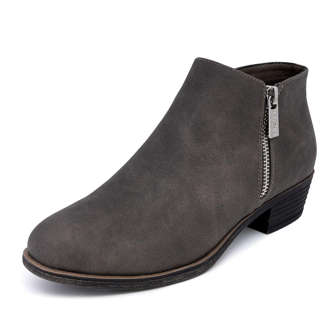 Foto 2 pulgar | Botines Nautica Alara Para Mujer, Piel Vegana, Color Gris, Talla 7.5 - Venta Internacional.