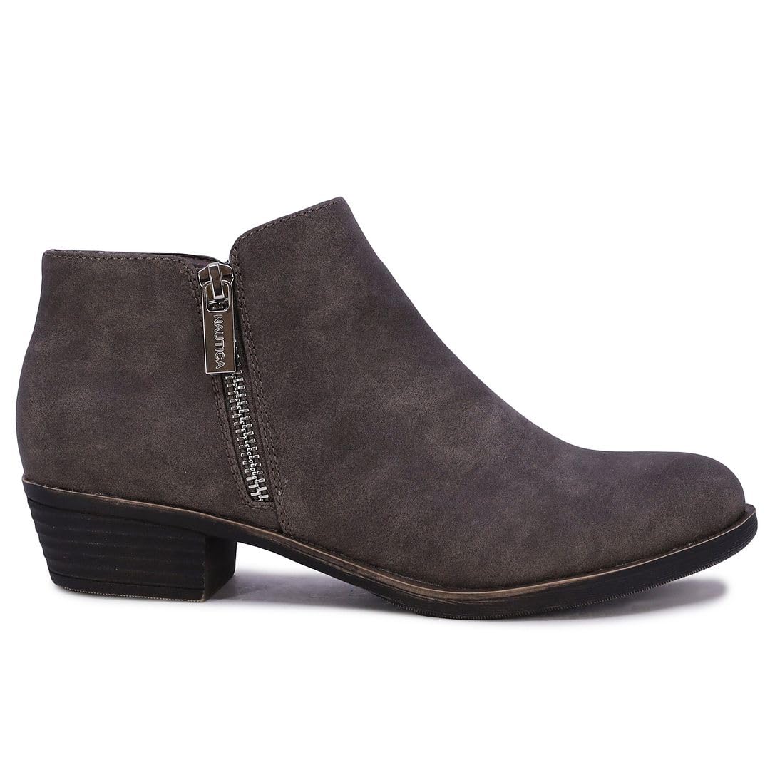 Foto 3 pulgar | Botines Nautica Alara Para Mujer, Piel Vegana, Color Gris, Talla 7.5 - Venta Internacional.