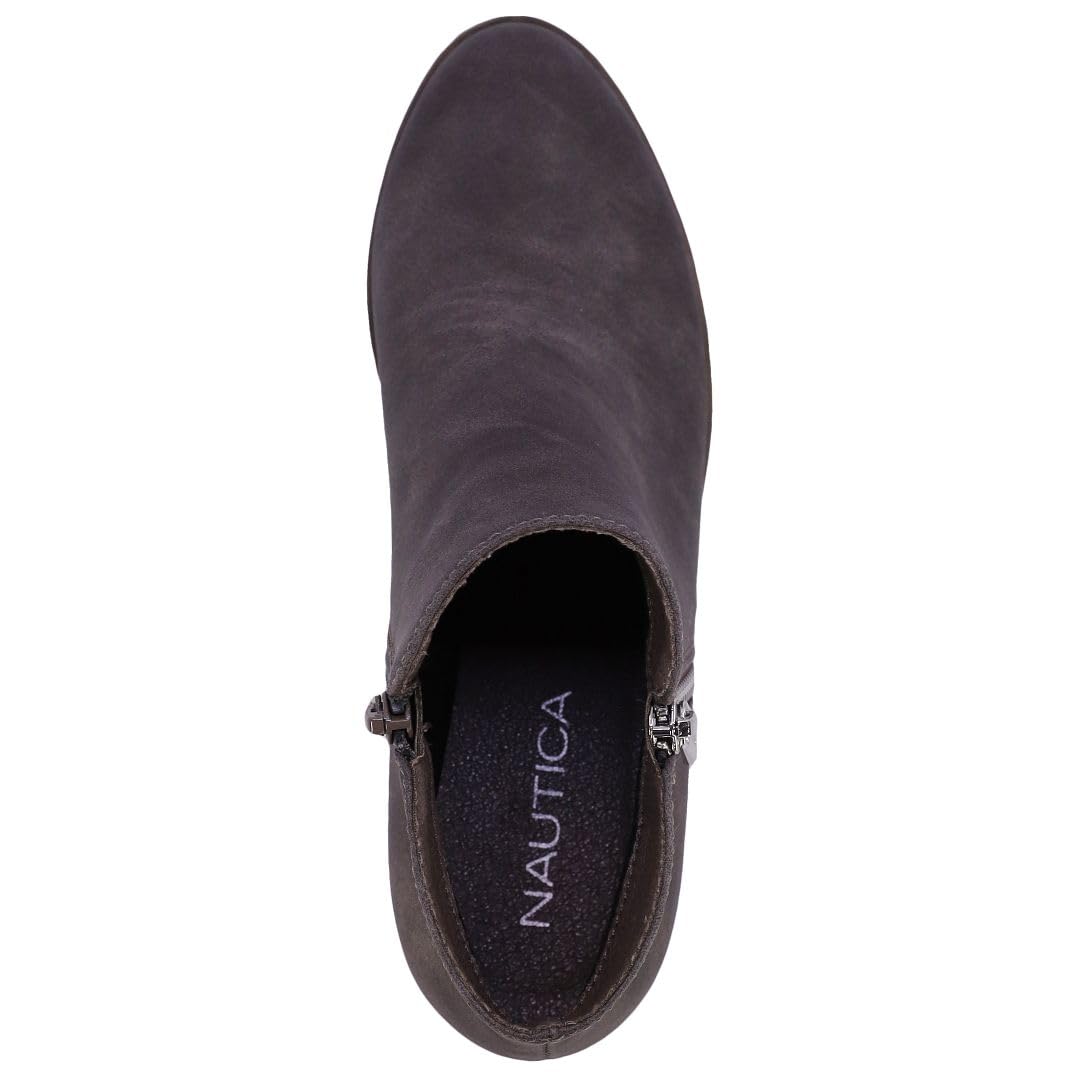 Foto 5 pulgar | Botines Nautica Alara Para Mujer, Piel Vegana, Color Gris, Talla 7.5 - Venta Internacional.