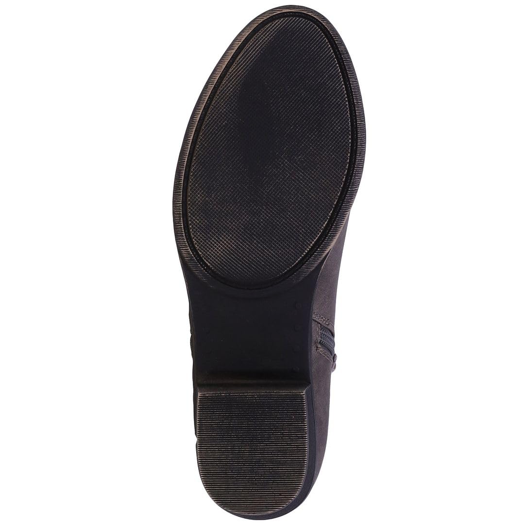 Foto 6 pulgar | Botines Nautica Alara Para Mujer, Piel Vegana, Color Gris, Talla 7.5 - Venta Internacional.
