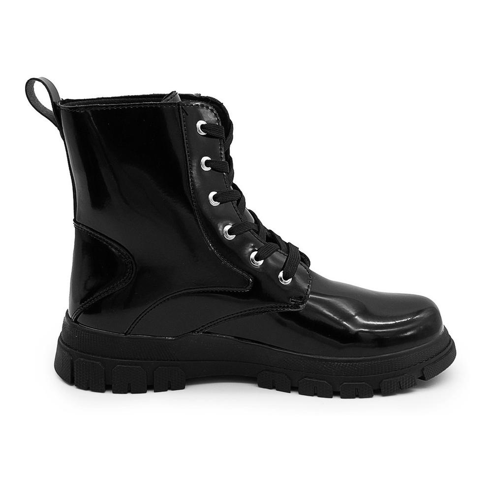 Foto 5 pulgar | Botin Niña Bolsita Charol Negro Tendencia Comodas 18-21 Negro