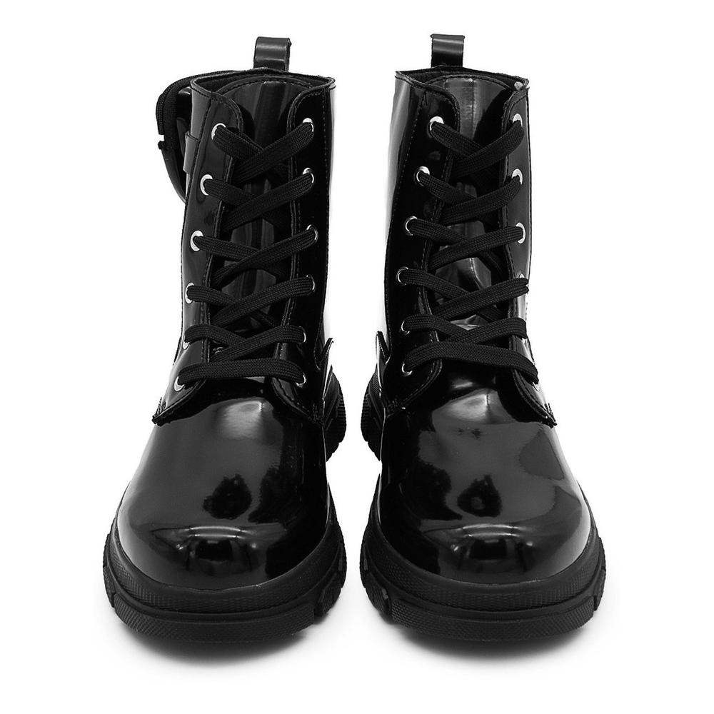 Foto 5 | Botin Niña Bolsita Charol Negro Tendencia Comodas 18-21 Negro