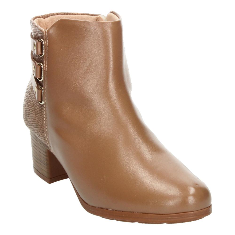 Foto 5 pulgar | Botines Mujer Modare Café Camello Tacón 5 Cm Para Dama Cafe