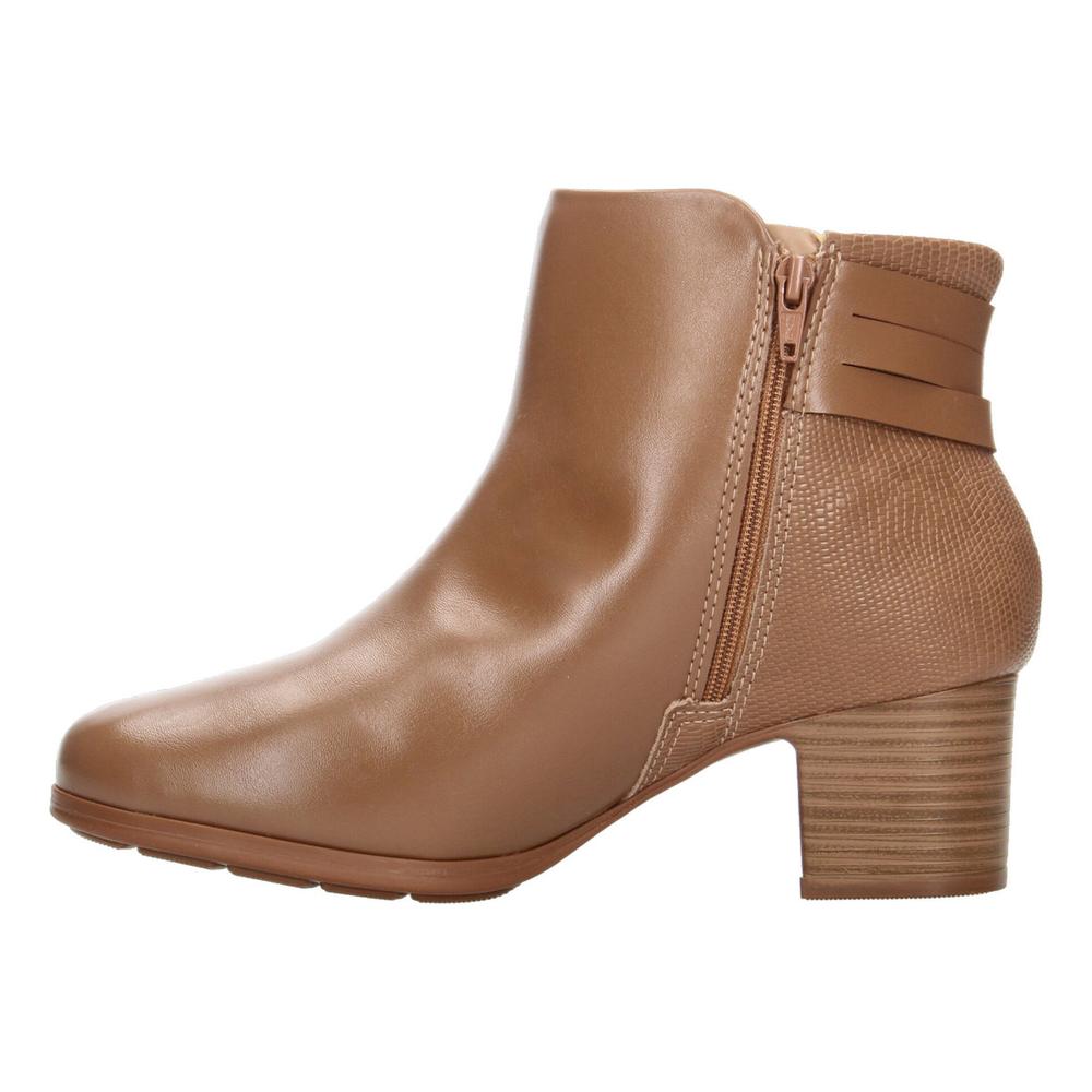 Foto 5 | Botines Mujer Modare Café Camello Tacón 5 Cm Para Dama Cafe