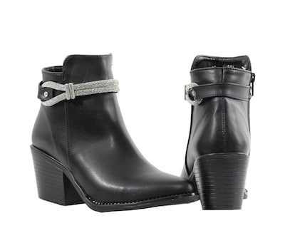 Foto 4 | Botines Mujer Sttivali 1806 Negro