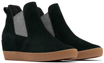 Foto 2 | Bota Con Cuña Sorel Out N About Sin Cordones Para Mujer, Color Negro - Venta Internacional.