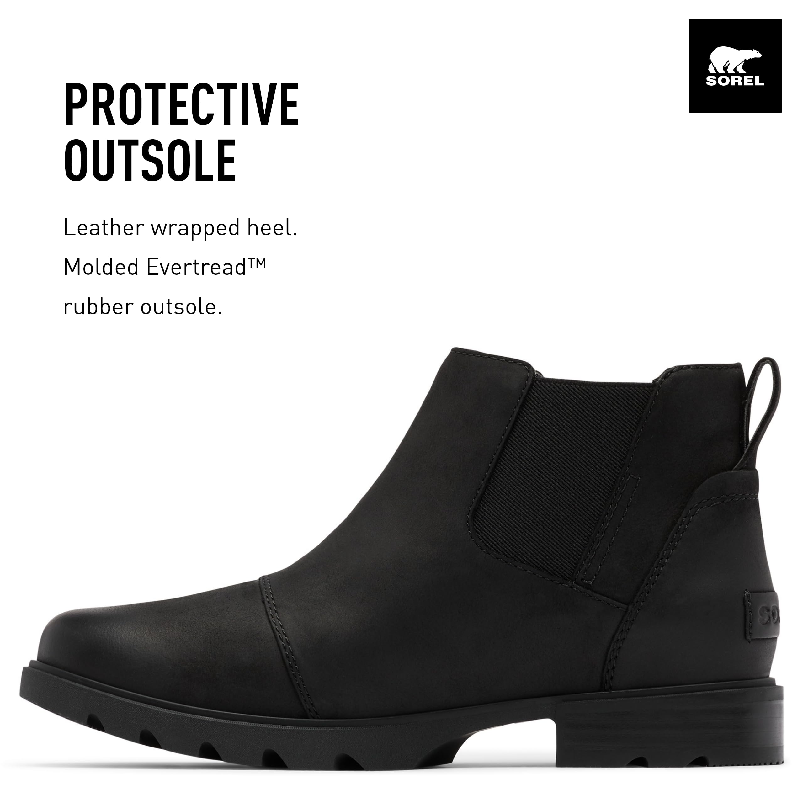 Foto 4 pulgar | Bota Sorel Emelie Lll Chelsea Waterproof Para Mujer, Color Negro - Venta Internacional.