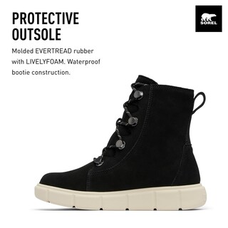 Foto 3 | Botas Sorel Explorer Lll Joan Impermeables Para Mujer, Color Negro Y Tiza - Venta Internacional.