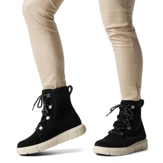 Foto 5 | Botas Sorel Explorer Lll Joan Impermeables Para Mujer, Color Negro Y Tiza - Venta Internacional.