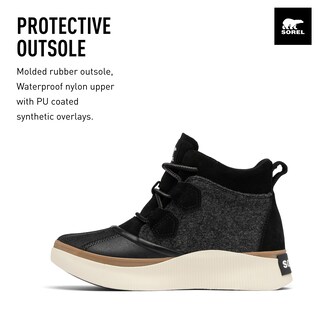 Foto 3 | Bota Sorel Out N About Lv Classic Impermeable Para Mujer, Color Negro - Venta Internacional.