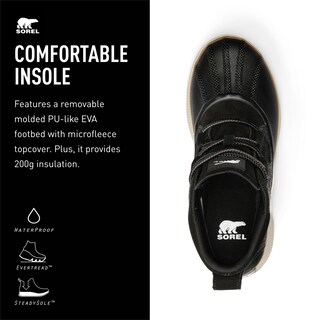 Foto 4 | Bota Sorel Out N About Lv Classic Impermeable Para Mujer, Color Negro - Venta Internacional.
