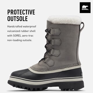 Foto 3 | Bota Sorel Caribou Waterproof Para Mujer Shale/stone - 9 - Venta Internacional.