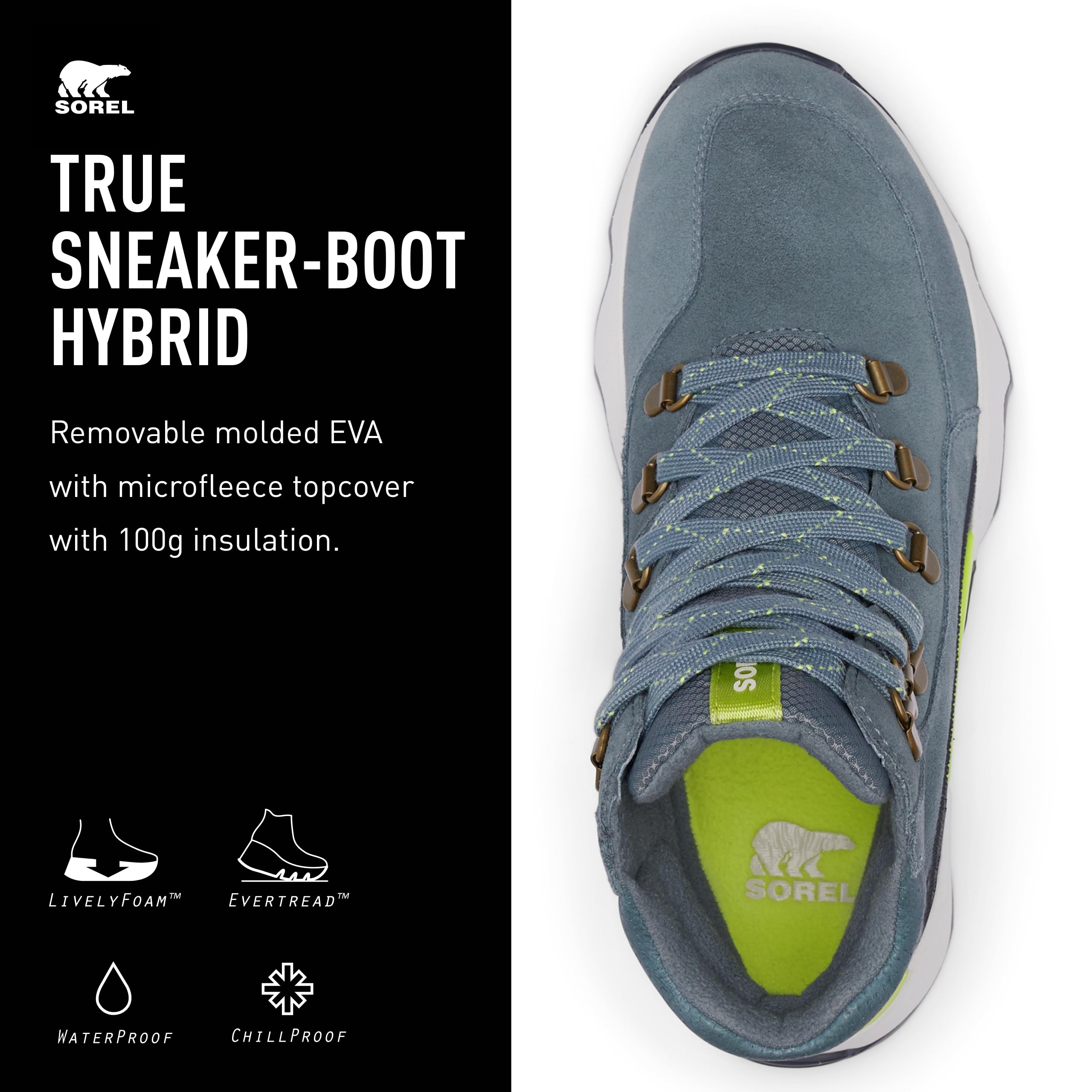 Foto 4 | Zapatos Sorel Kinetic Impact Conquest Waterproof - Mujer - Venta Internacional.