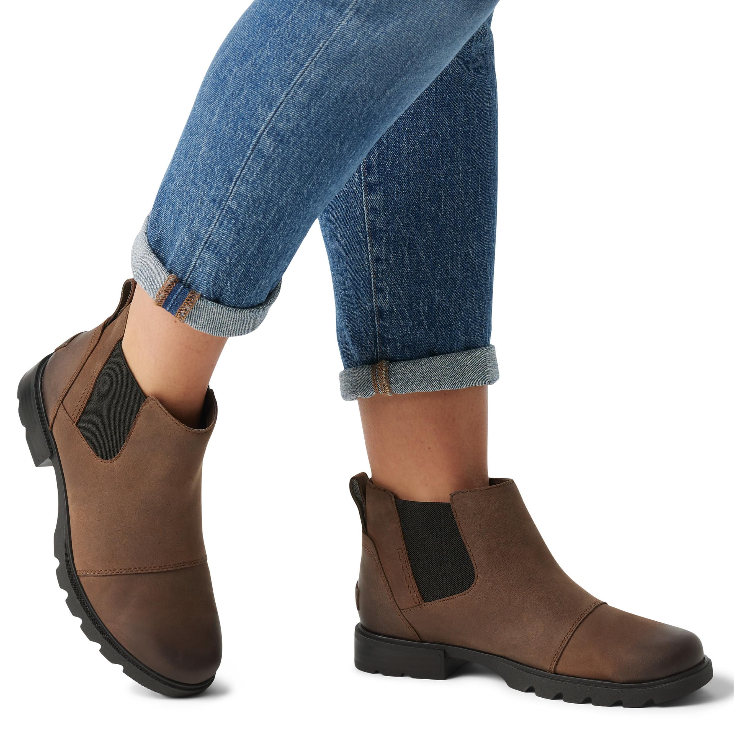 Foto 6 pulgar | Bota Sorel Emelie Lll Chelsea Waterproof Para Mujer, Color Tabaco, 8.5 Us - Venta Internacional.