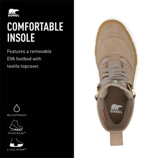 Foto 4 | Bota Sorel Caribou X Lace Waterproof Para Mujer - Taupe 10.5 - Venta Internacional.
