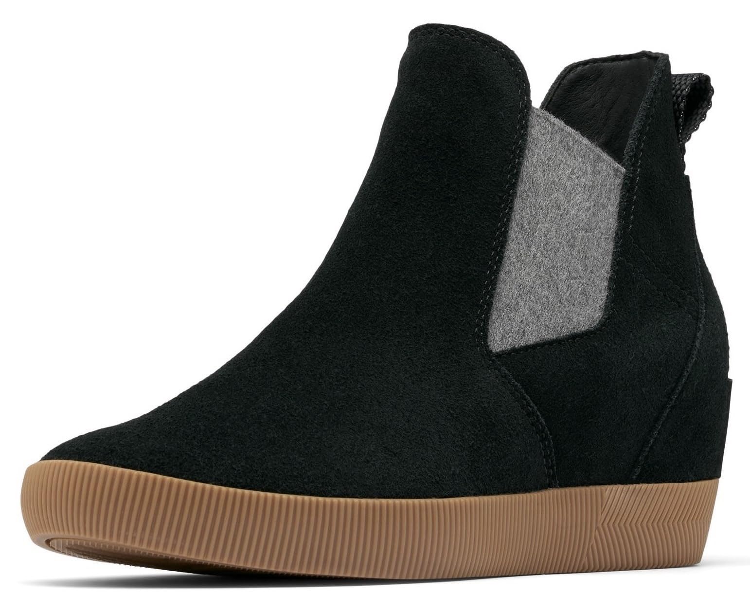Foto 1 | Bota Con Cuña Sorel Out N About Sin Cordones Para Mujer, Color Negro - Venta Internacional.