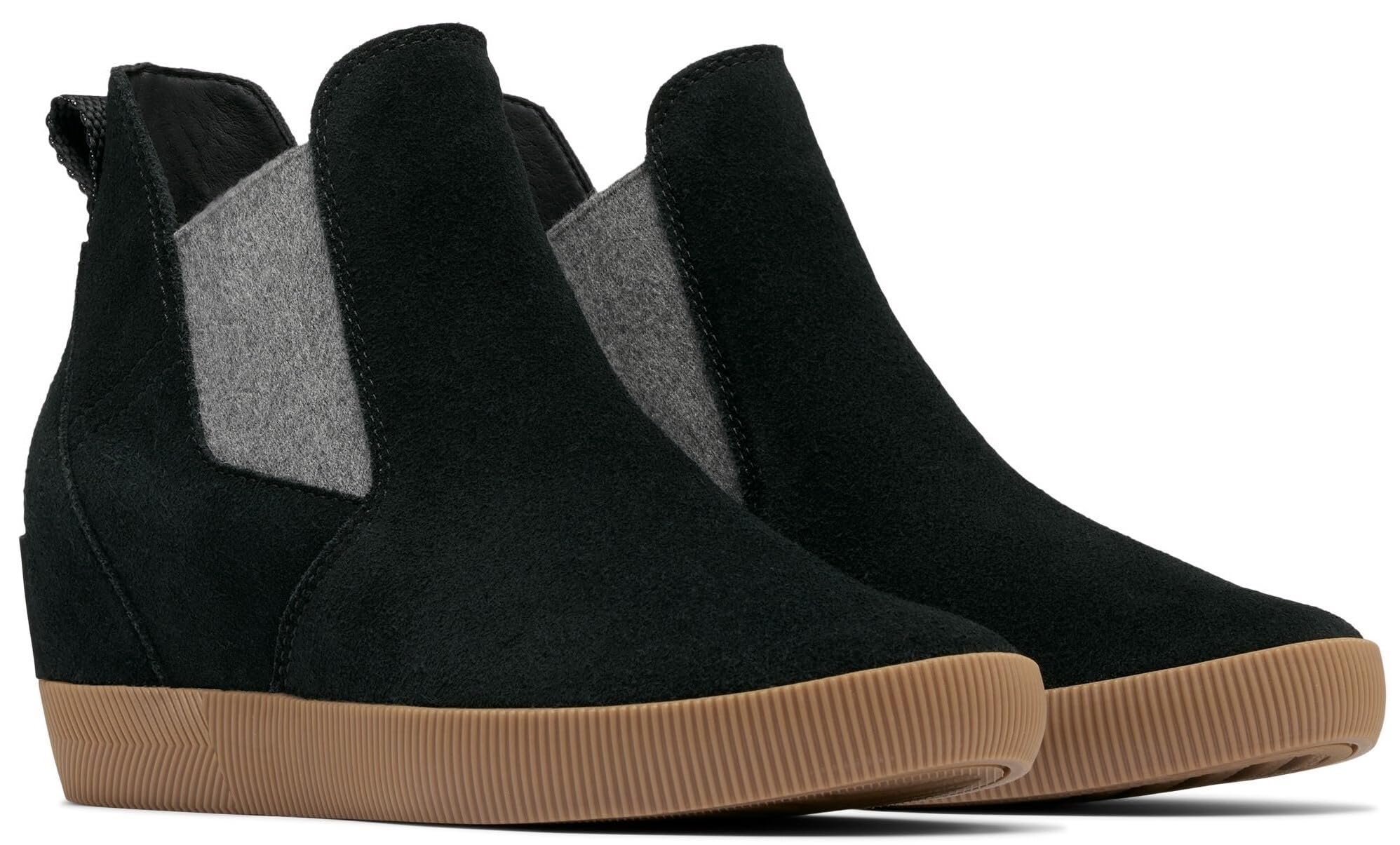 Foto 2 | Bota Con Cuña Sorel Out N About Sin Cordones Para Mujer, Color Negro - Venta Internacional.