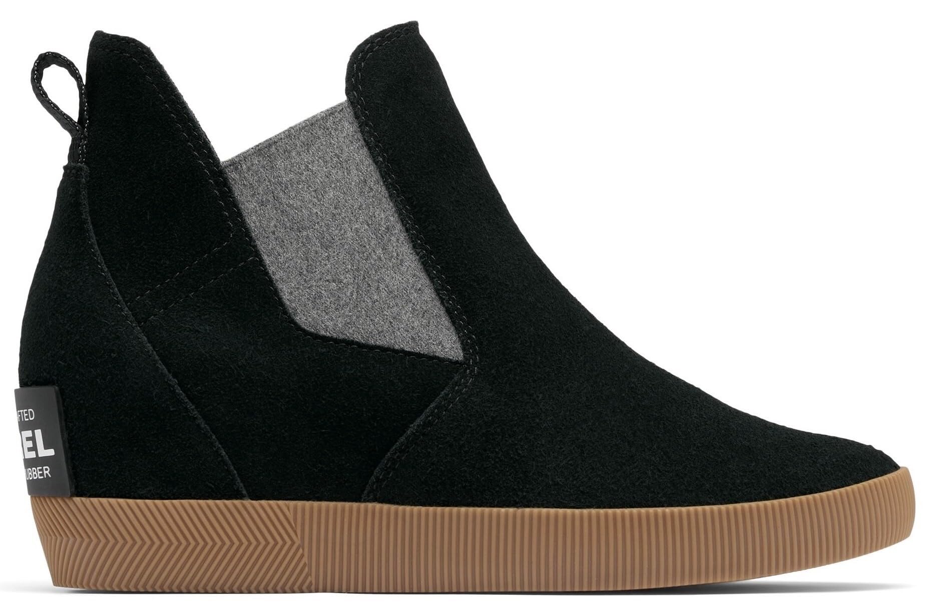 Foto 5 | Bota Con Cuña Sorel Out N About Sin Cordones Para Mujer, Color Negro - Venta Internacional.