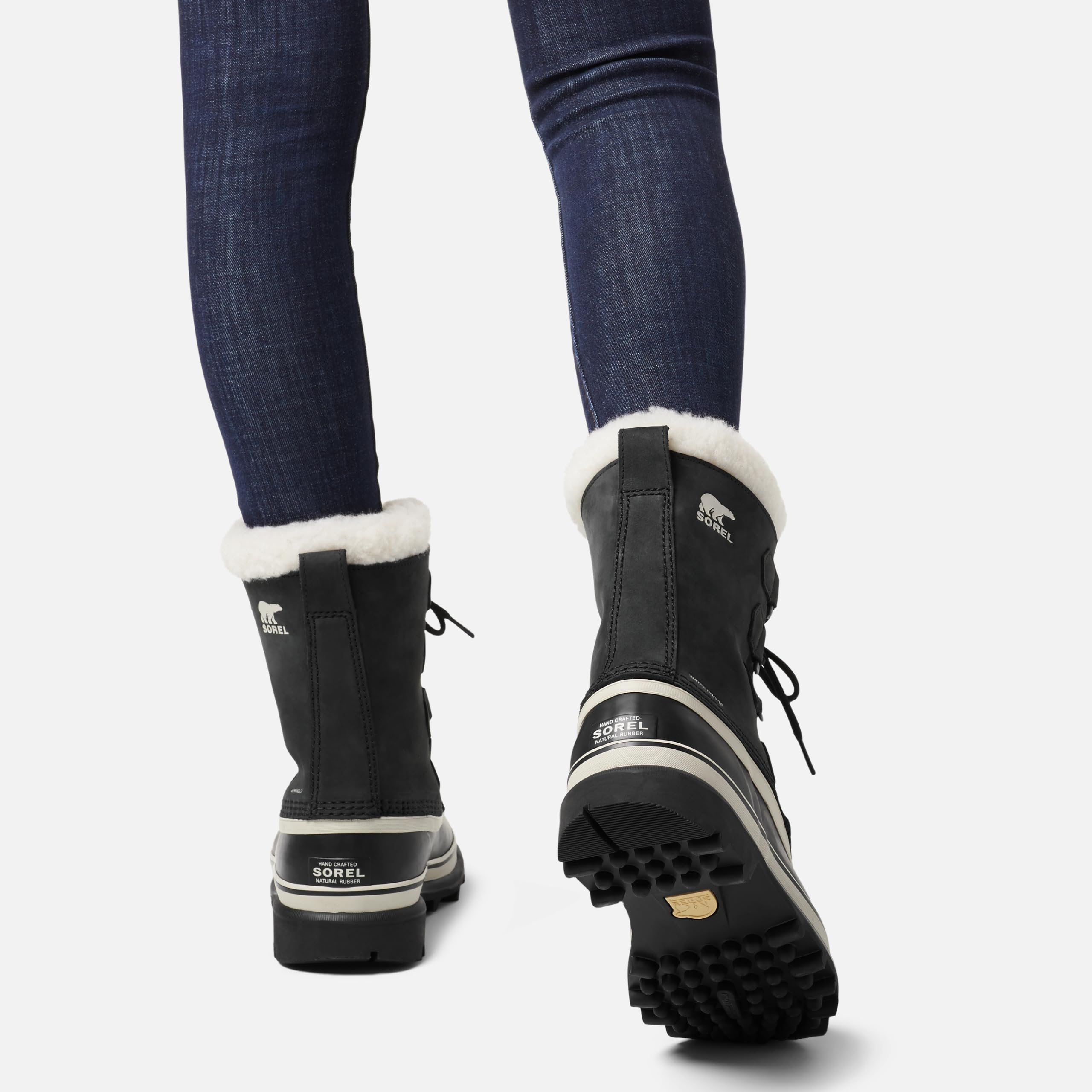 Foto 6 pulgar | Bota Sorel Caribou Waterproof Para Mujer, Color Negro/piedra, 8.5 Us - Venta Internacional.
