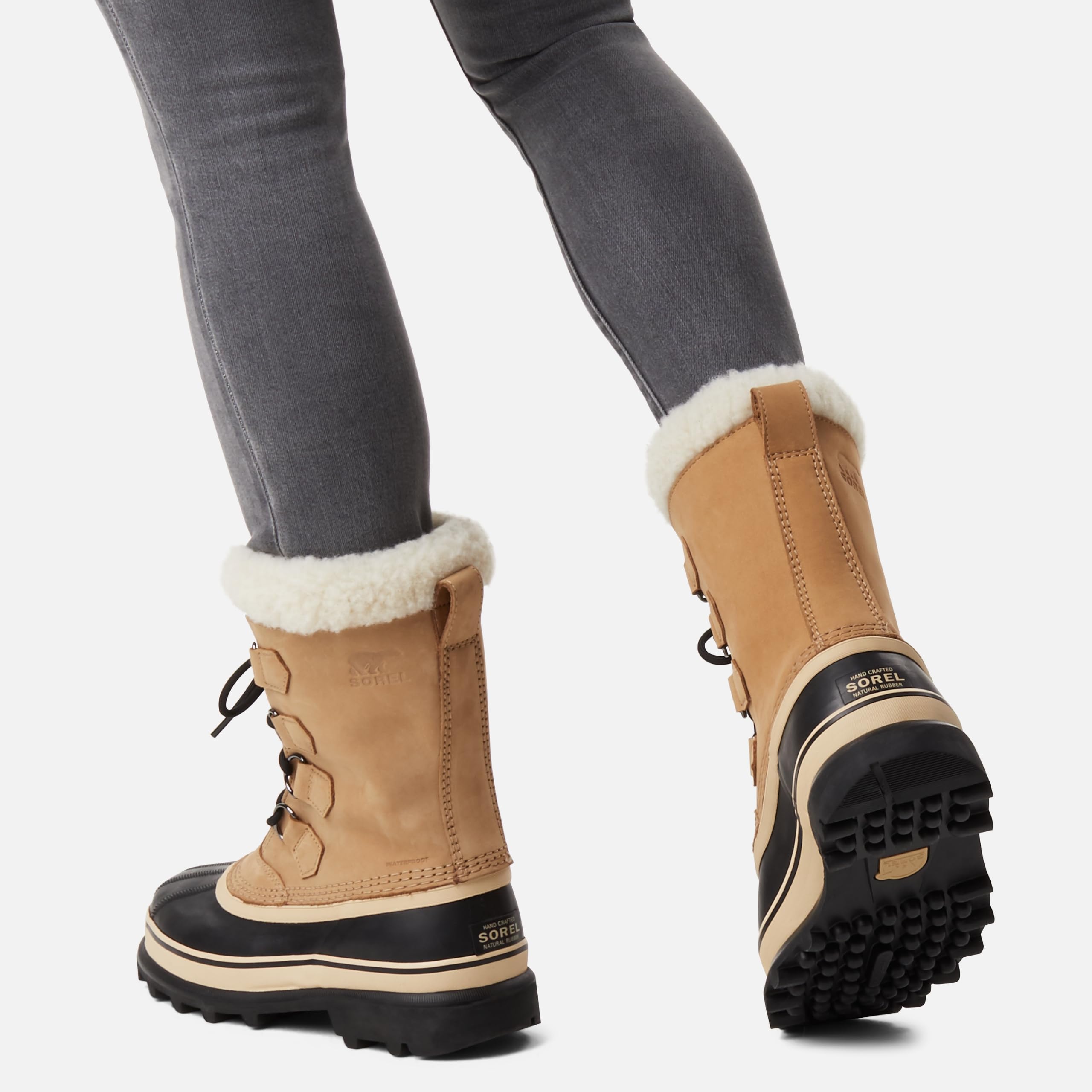 Foto 6 pulgar | Bota Sorel Caribou Waterproof Para Mujer Buff Talla 7.5 - Venta Internacional.