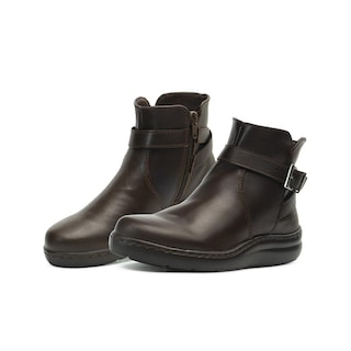 Foto 1 | Botin Casual Green Love Piel Lisa Dama Antiderrapante Café Cafe