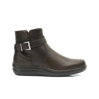 Foto 6 | Botin Casual Green Love Piel Lisa Dama Antiderrapante Café Cafe
