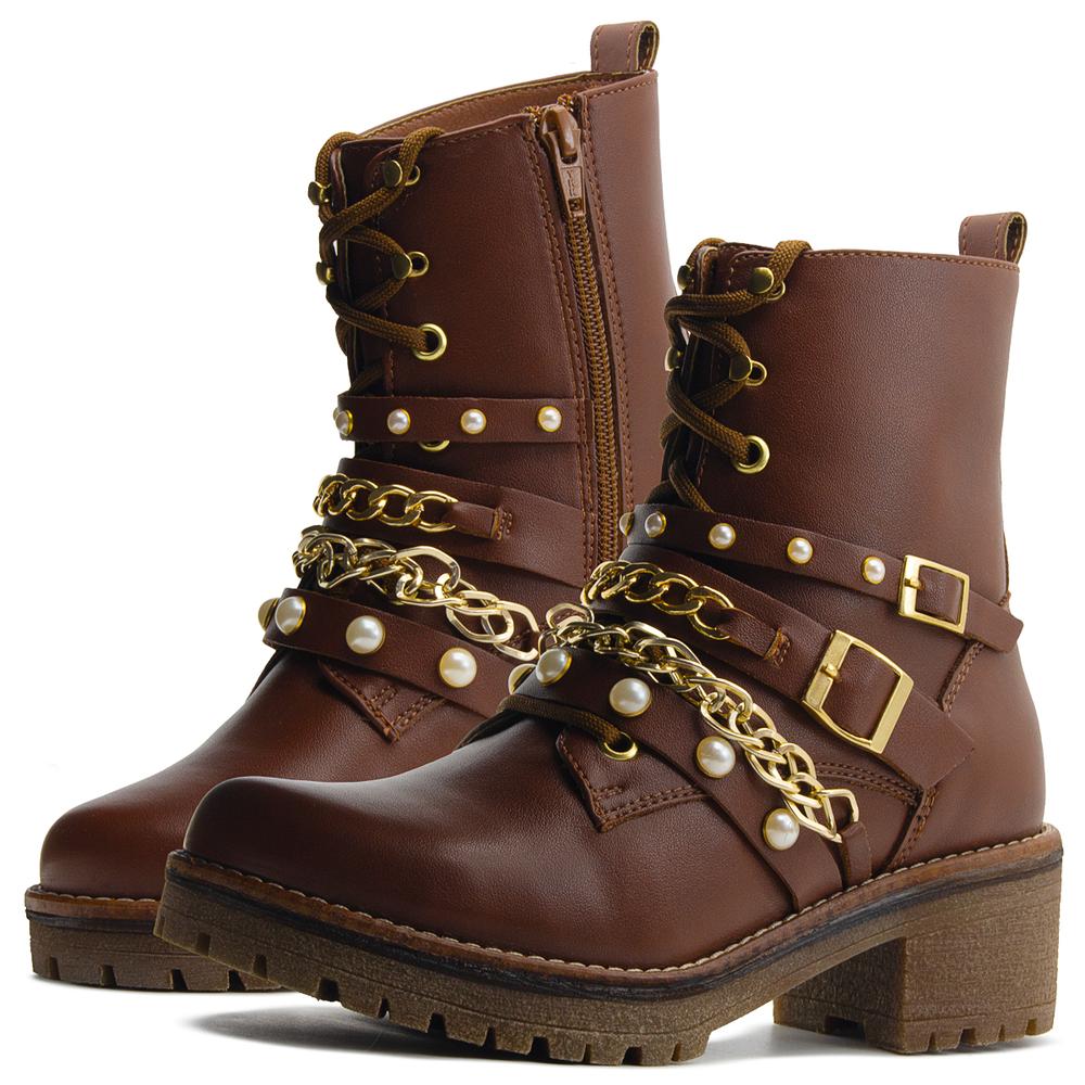 Foto 1 | Botas Casuales Para Dama Café Salamandra 116-1558 Cafe