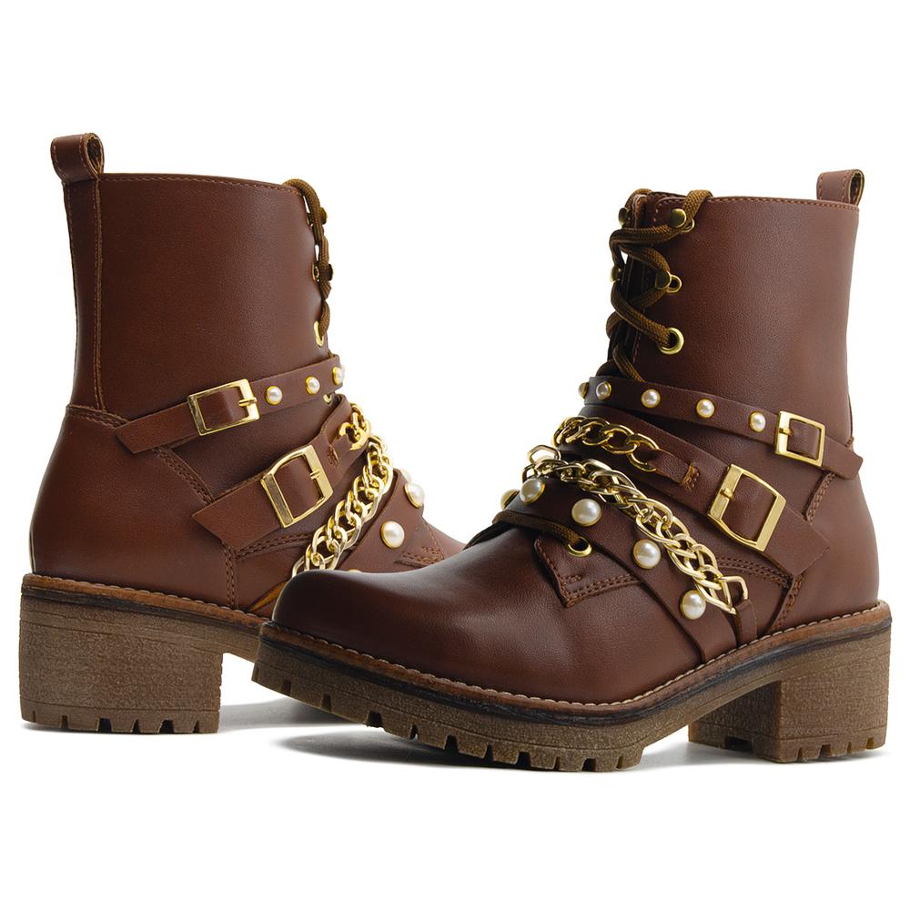 Foto 3 pulgar | Botas Casuales Para Dama Café Salamandra 116-1558 Cafe