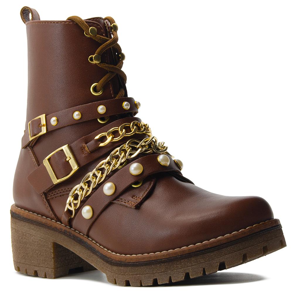 Foto 4 pulgar | Botas Casuales Para Dama Café Salamandra 116-1558 Cafe