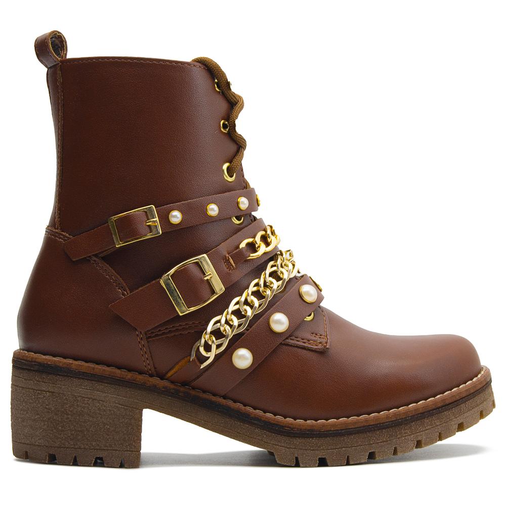 Foto 4 | Botas Casuales Para Dama Café Salamandra 116-1558 Cafe
