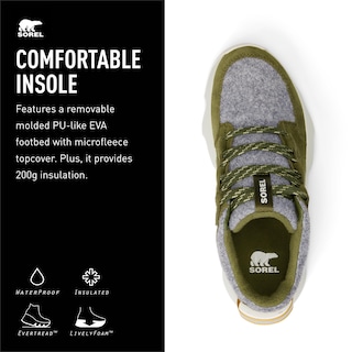 Foto 4 | Bota Sorel Kinetic Impact Caribou Plus Impermeable Verde Para Mujer - Venta Internacional.