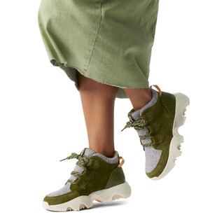 Foto 5 | Bota Sorel Kinetic Impact Caribou Plus Impermeable Verde Para Mujer - Venta Internacional.