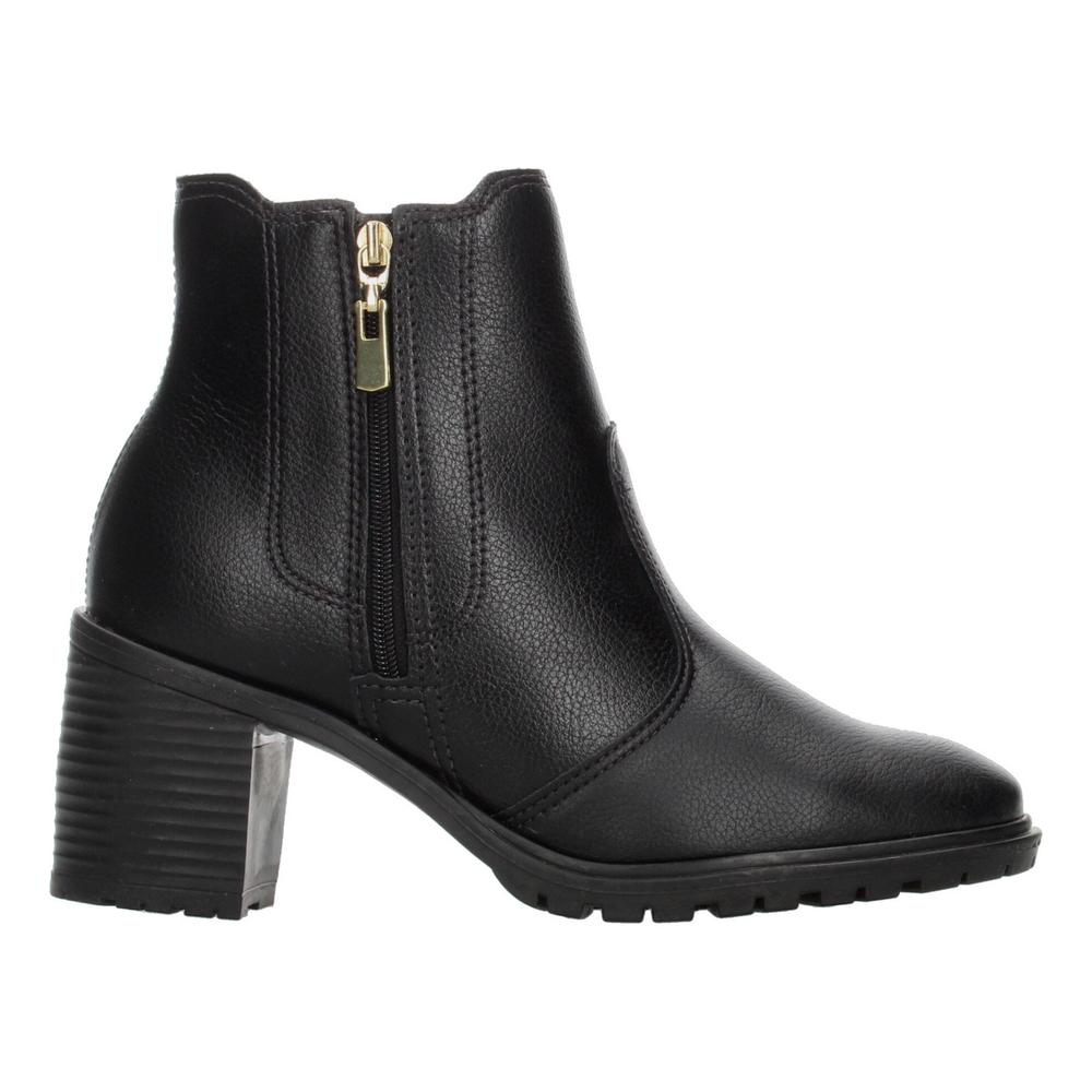 Botín Con Tacón Mujer Beira Rio Color Negro Casual Para Dama Negro