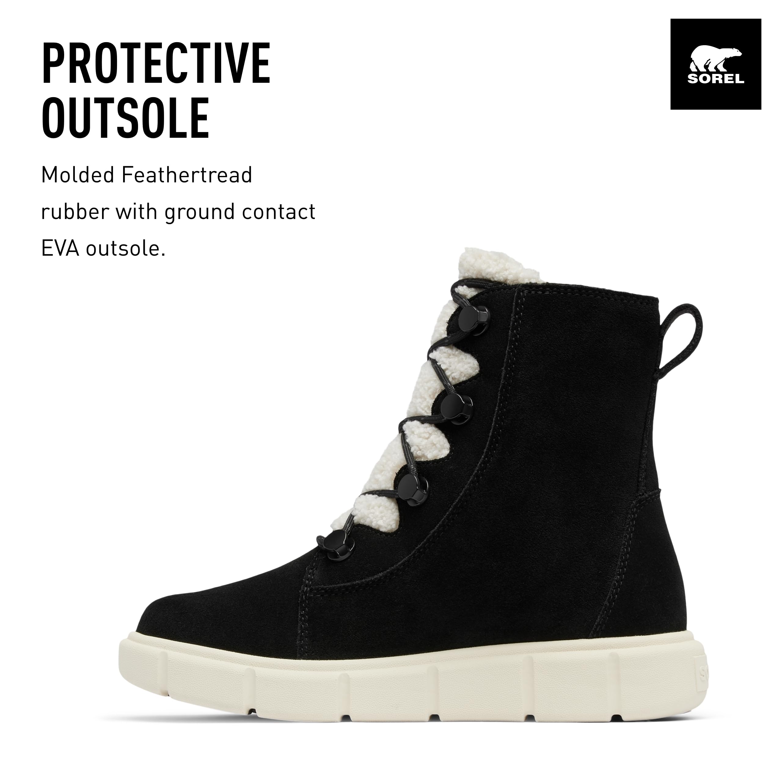 Foto 4 pulgar | Botas Sorel Explorer Lll Joan Cozy Impermeables Para Mujer, Color Negro 7.5 - Venta Internacional.
