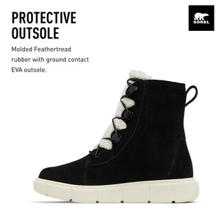 Foto 3 | Botas Sorel Explorer Lll Joan Cozy Impermeables Para Mujer, Color Negro 7.5 - Venta Internacional.