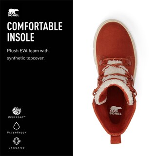 Foto 4 | Botas Sorel Explorer Lll Joan Cozy, Impermeables, Para Mujer, Sanguinarias - Venta Internacional.