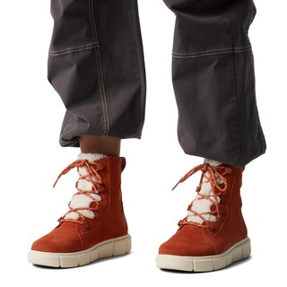 Foto 5 | Botas Sorel Explorer Lll Joan Cozy, Impermeables, Para Mujer, Sanguinarias - Venta Internacional.
