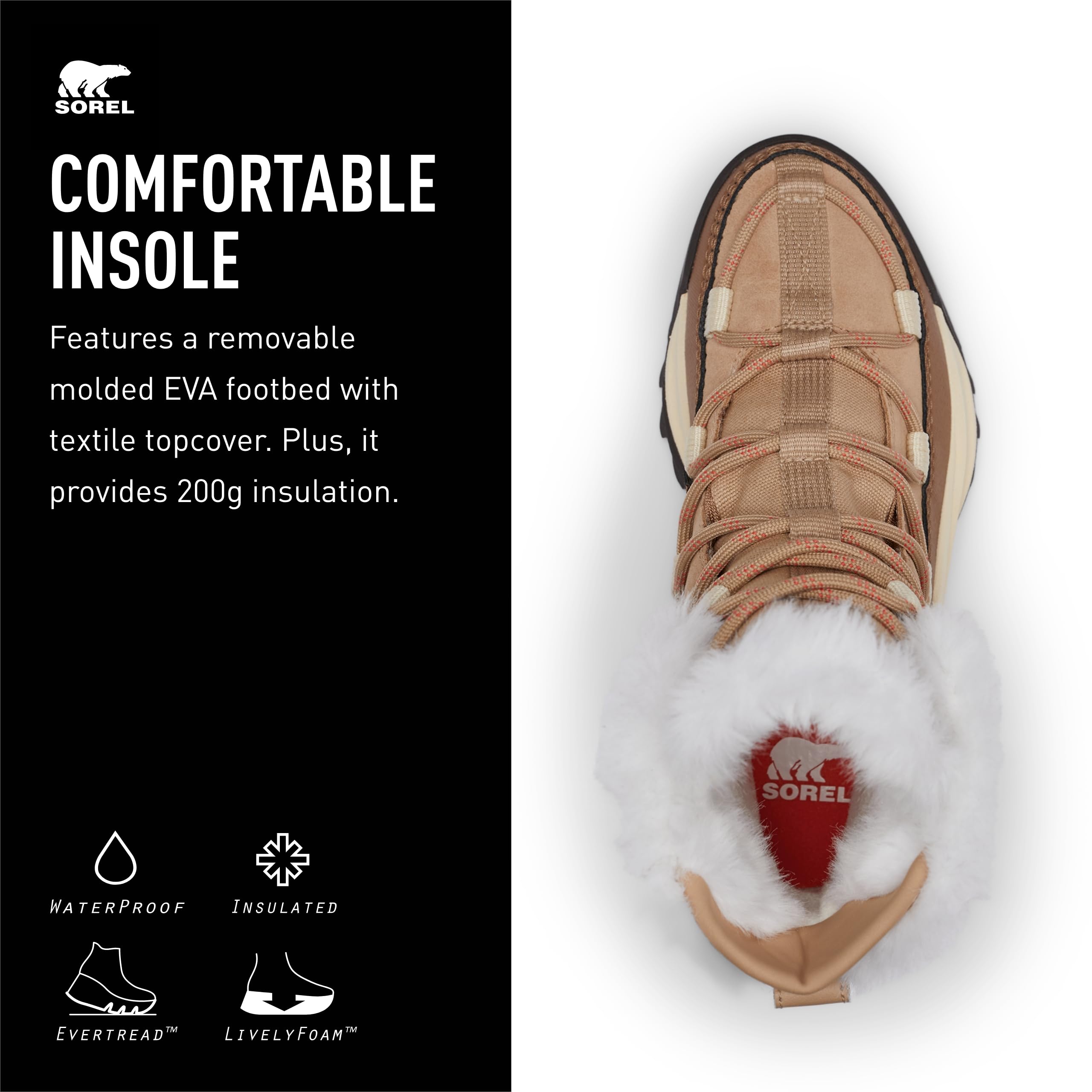 Foto 5 pulgar | Boot Sorel Ona Rmx Glacy Plus, Impermeable, Para Mujer, Canoa 6.5 - Venta Internacional.