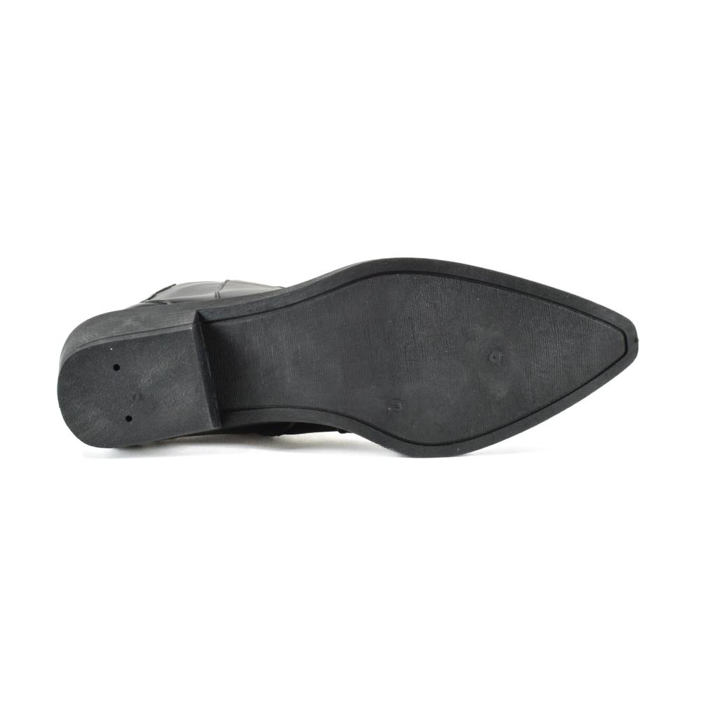 Foto 3 pulgar | Botas Vaqueras Clásica Tacón 5cm Para Dama Mod Violeta Negro
