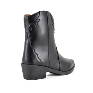 Foto 5 | Botas Vaqueras Clásica Tacón 5cm Para Dama Mod Violeta Negro