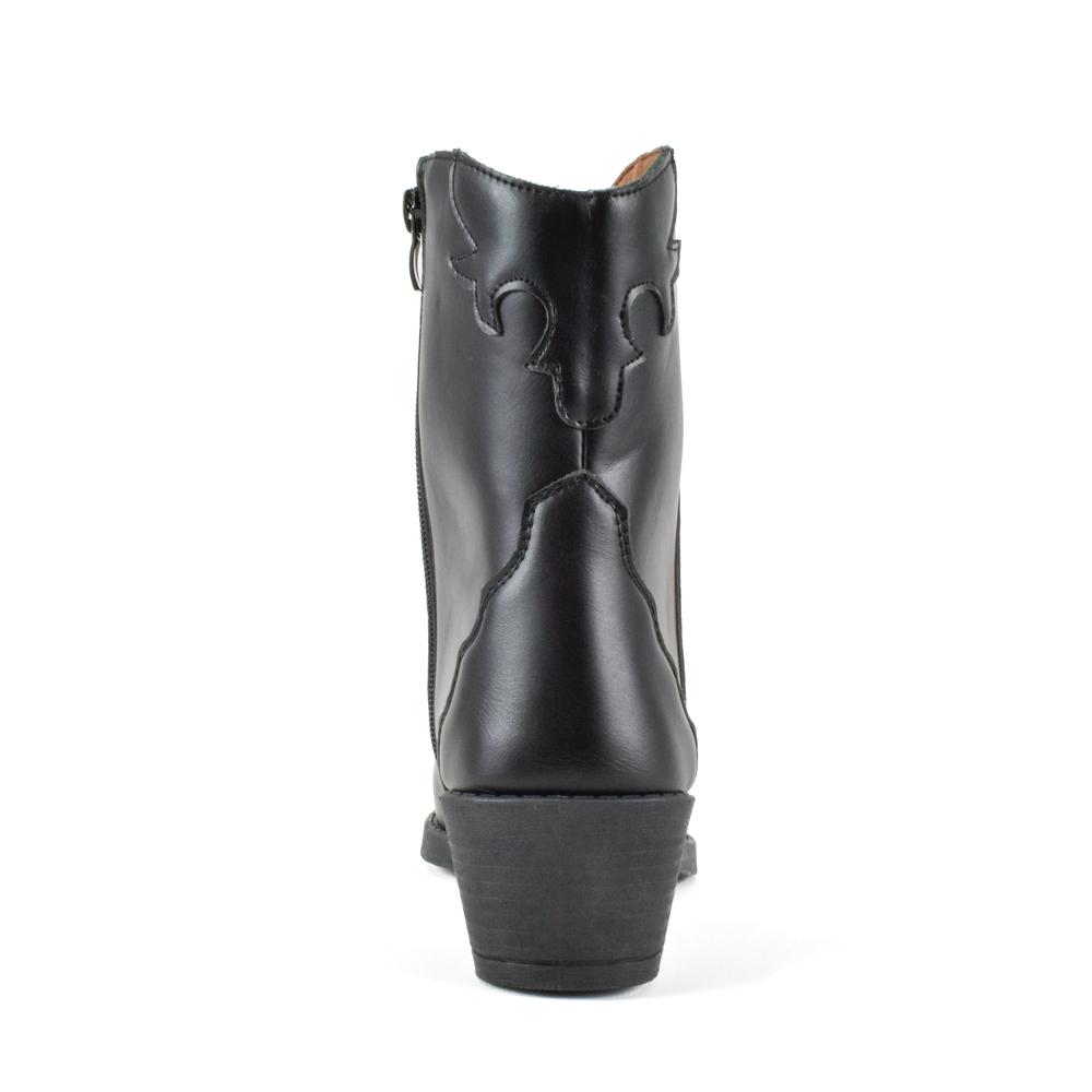 Foto 7 pulgar | Botas Vaqueras Clásica Tacón 5cm Para Dama Mod Violeta Negro