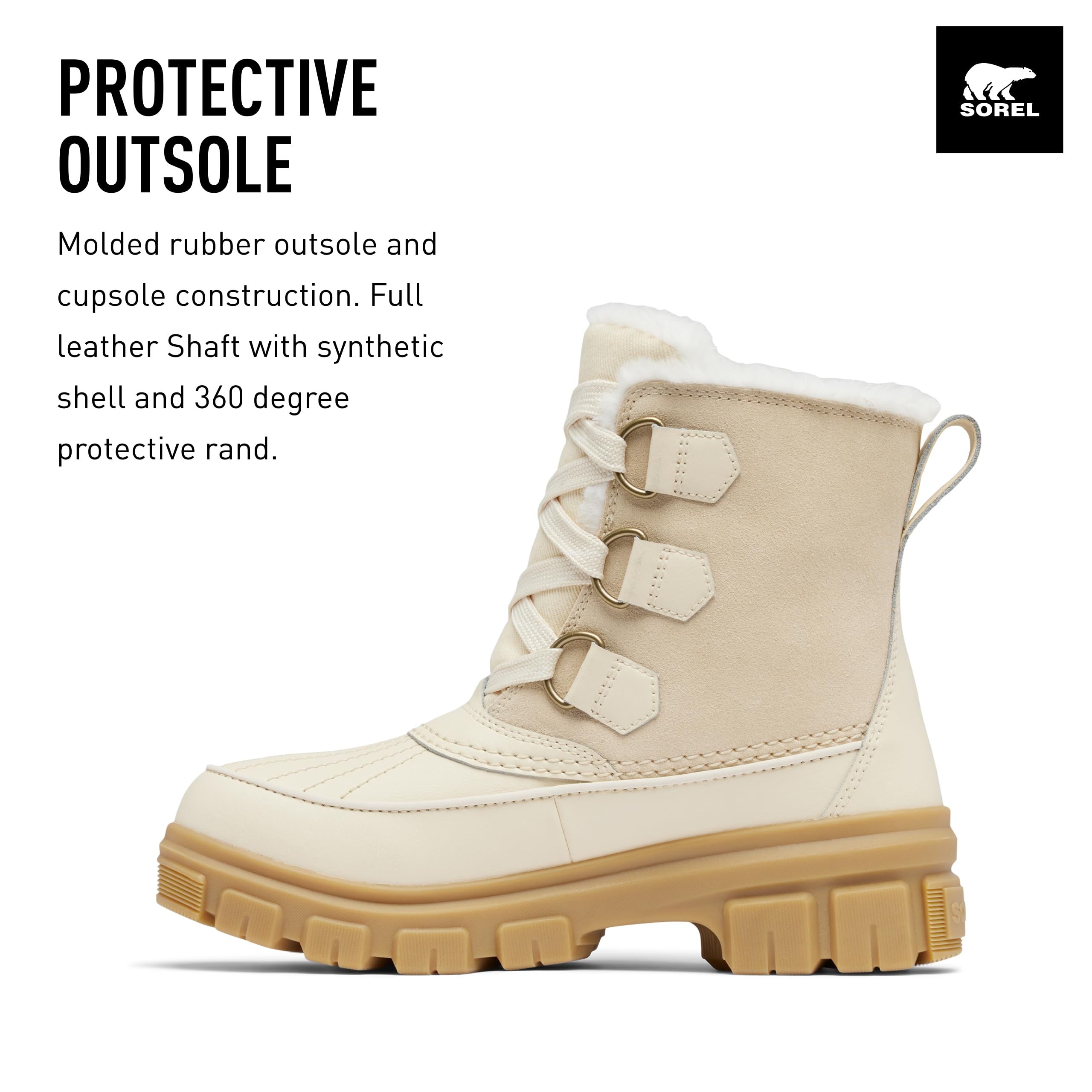 Foto 4 pulgar | Bota Sorel Tivoli V Waterproof Para Mujer Honey White 11 - Venta Internacional.